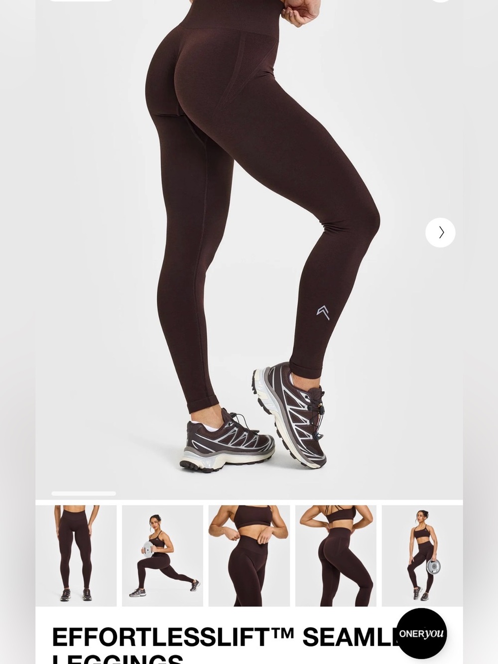 Oner Active Effortless Lift Seamless Leggings- Size: Medium short